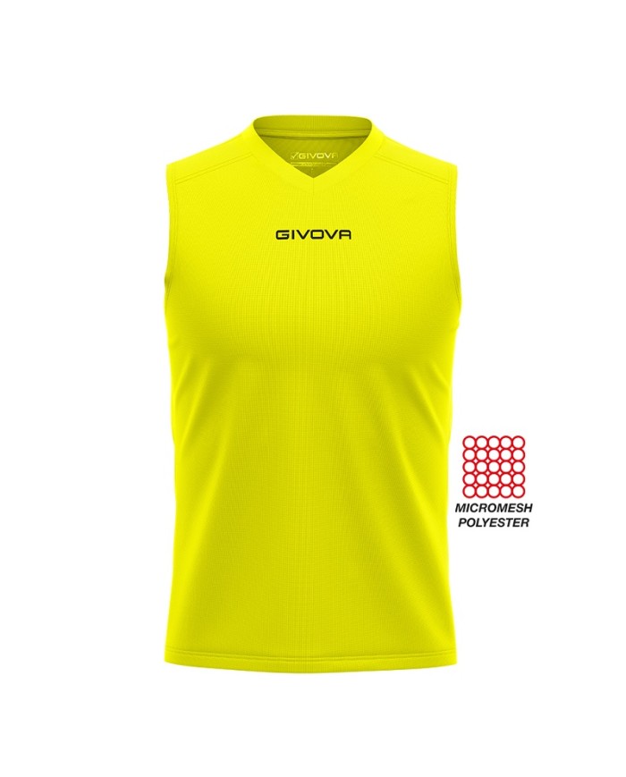 SHIRT SMANICATO GIVOVA ONE GIALLO FLUO Tg. 2XL