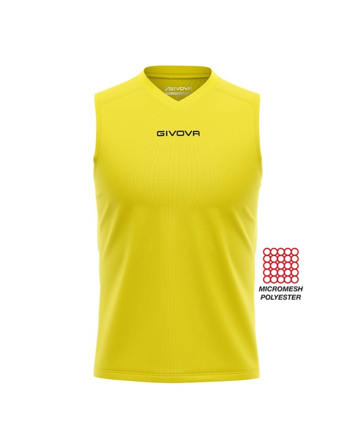 SHIRT SMANICATO GIVOVA ONE GIALLO Tg. 2XL