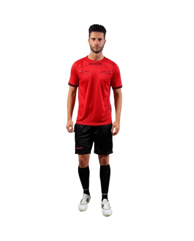 Completino da Arbitro Givova KIT FLAG KITA08 Adulto Unisex Rosso Nero KITA081210 Completino da Arbitro Givova KIT FLAG KITA08 Adulto Unisex Rosso Nero KITA081210