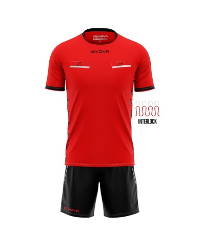 Completino da Arbitro Givova KIT FLAG KITA08 Adulto Unisex Rosso Nero KITA081210 Completino da Arbitro Givova KIT FLAG KITA08 Adulto Unisex Rosso Nero KITA081210