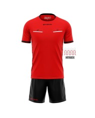 Completino da Arbitro Givova KIT FLAG KITA08 Adulto Unisex Rosso Nero KITA081210 Completino da Arbitro Givova KIT FLAG KITA08 Adulto Unisex Rosso Nero KITA081210