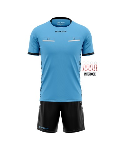 Completino da Arbitro Givova KIT FLAG KITA08 Adulto Unisex Turchese Nero KITA082410 Completino da Arbitro Givova KIT FLAG KITA08 Adulto Unisex Turchese Nero KITA082410
