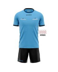 Completino da Arbitro Givova KIT FLAG KITA08 Adulto Unisex Turchese Nero KITA082410 Completino da Arbitro Givova KIT FLAG KITA08 Adulto Unisex Turchese Nero KITA082410