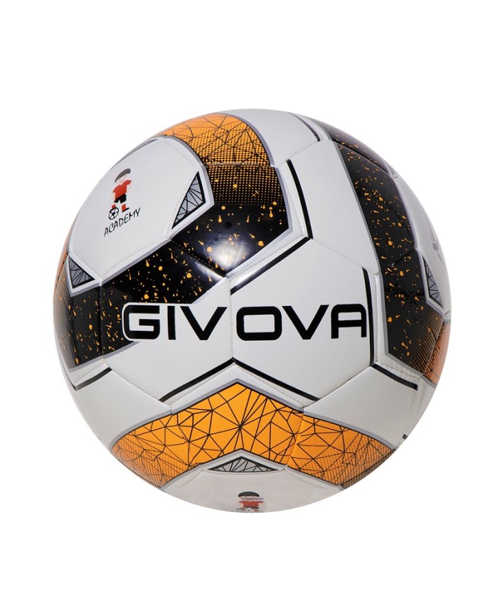 Pallone da Calcio Givova Academy School PAL026 Calcetto Nero Arancio Fluo Pallone da Calcio Givova Academy School PAL026 Calcetto Nero Arancio Fluo