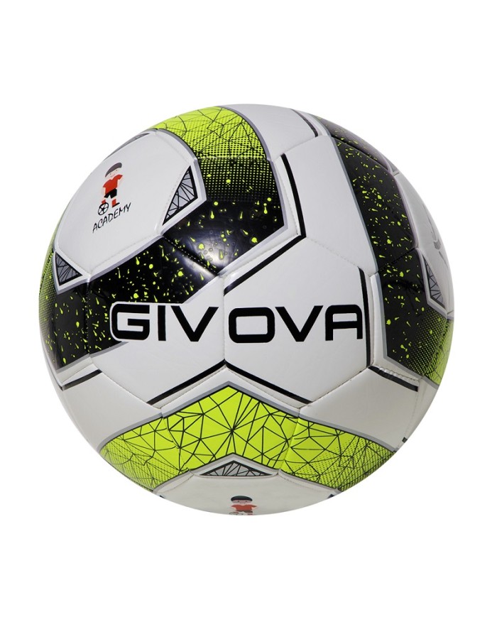 Pallone da Calcio Givova Academy School PAL026 Calcetto Nero Giallo Fluo Pallone da Calcio Givova Academy School PAL026 Calcetto Nero Giallo Fluo