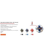 PALLONE ACADEMY STAR BIANCO/ROSSO Tg. 5 PALLONE ACADEMY STAR BIANCO/ROSSO Tg. 5