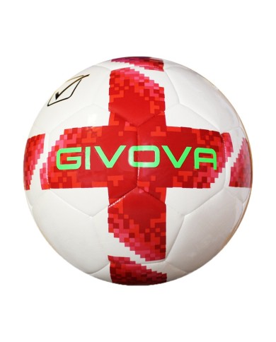 Pallone da Calcio Givova Academy Star PAL020 Bianco Rosso Calcetto Pallone da Calcio Givova Academy Star PAL020 Bianco Rosso Calcetto