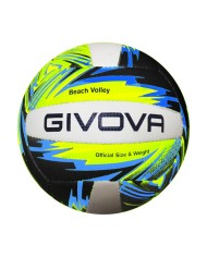 Pallone da Beach Volley Givova 18 n°4  Giallo Fluo Azzurro PALBV03 Pallone da Beach Volley Givova 18 n°4  Giallo Fluo Azzurro PALBV03