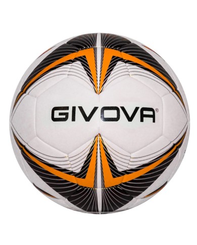 Pallone da Calcio Givova Match King PAL024 Nero Arancio Fluo Calcetto Pallone da Calcio Givova Match King PAL024 Nero Arancio Fluo Calcetto
