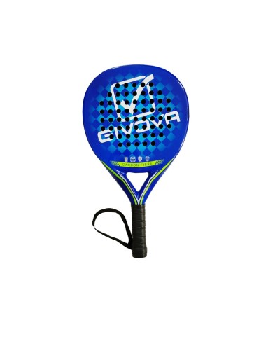 Racchetta da Padel Givova ATTACCO in Fibra di Carbonio Azzurro Giallo Fluo RK01