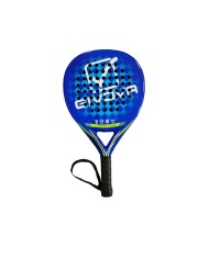 Racchetta da Padel Givova ATTACCO in Fibra di Carbonio Azzurro Giallo Fluo RK01