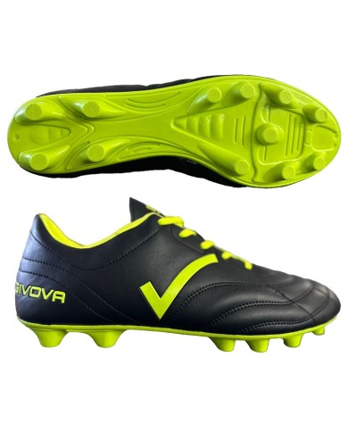 Scarpa da Calcio Givova Goal SC24 Adulto Nero Giallo Fluo SC241019 Scarpa da Calcio Givova Goal SC24 Adulto Nero Giallo Fluo SC241019