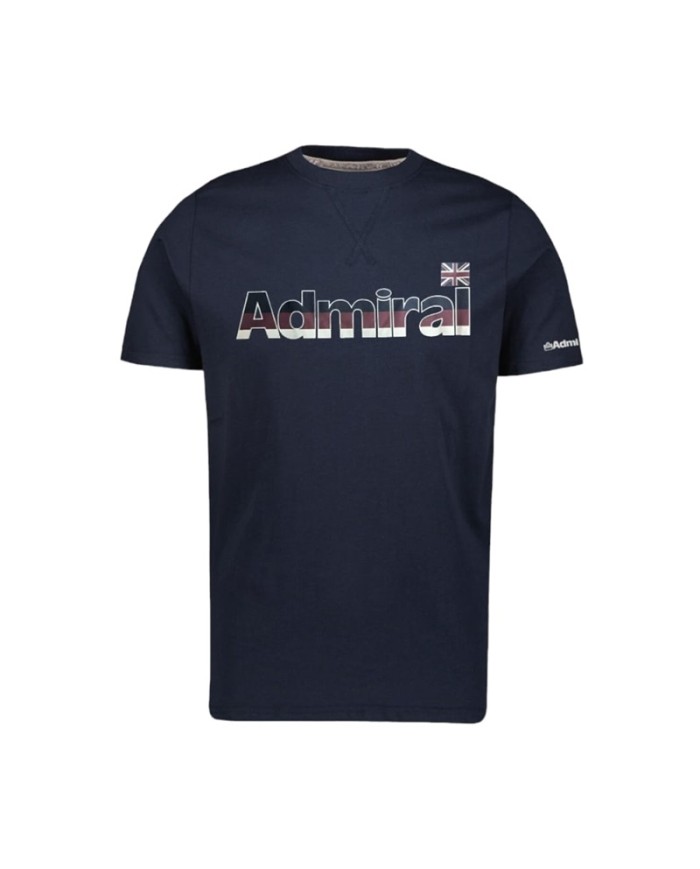 T-Shirt Admiral AD3048JREI003 Manica Corta Blu per Ragazzi in Cotone