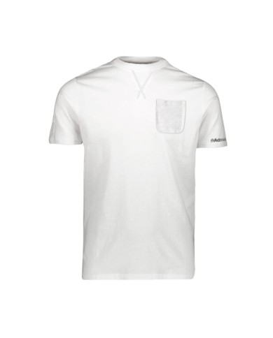 T-Shirt Admiral AD3110EI002 Bianco Manica Corta con Taschino da Uomo in Cotone T-Shirt Admiral AD3110EI002 Bianco Manica Corta con Taschino da Uomo in Cotone