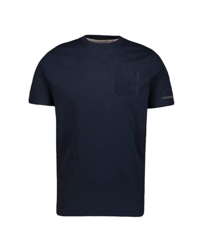 T-Shirt Admiral AD3110EI003 Blu Manica Corta con Taschino da Uomo in Cotone T-Shirt Admiral AD3110EI003 Blu Manica Corta con Taschino da Uomo in Cotone