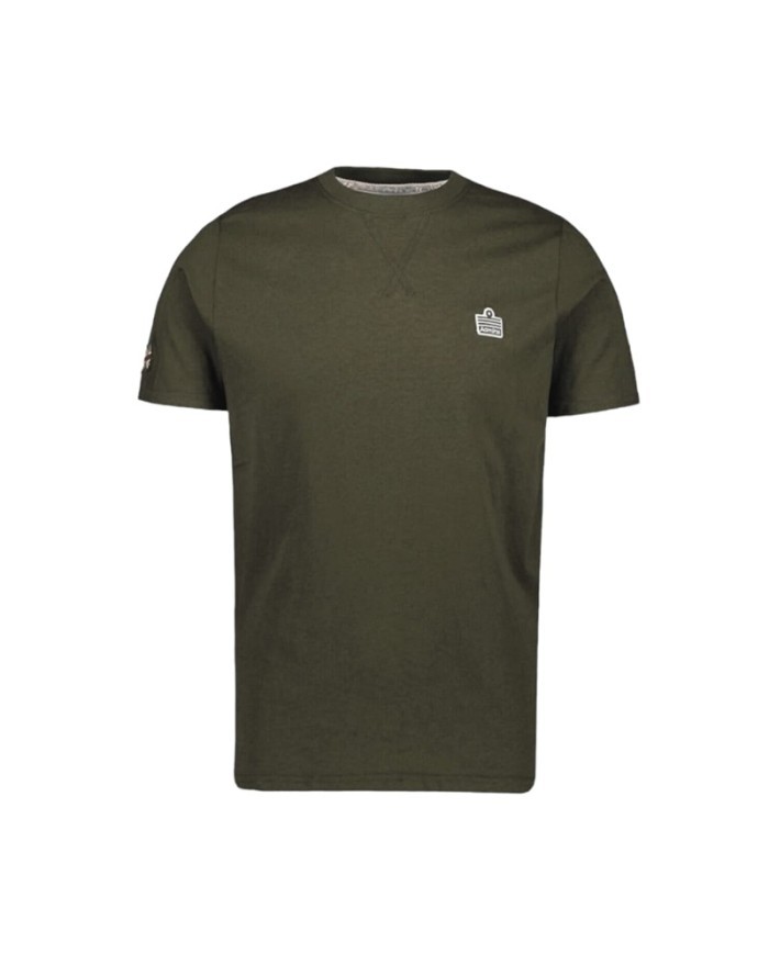 T-Shirt Manica Corta Admiral AD3034EI006 Verde Militare da Uomo in Cotone
