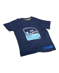 T-Shirt per Ragazzi in Cotone Phil Miller PHM238PR033 Manica Corta Azzurro