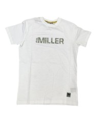 T-Shirt Phil Miller PHM198PR012 Unisex Manica Corta Bianca in Cotone