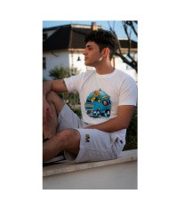 T-Shirt Phil Miller PHM203PR011 Manica Corta Verde in Cotone