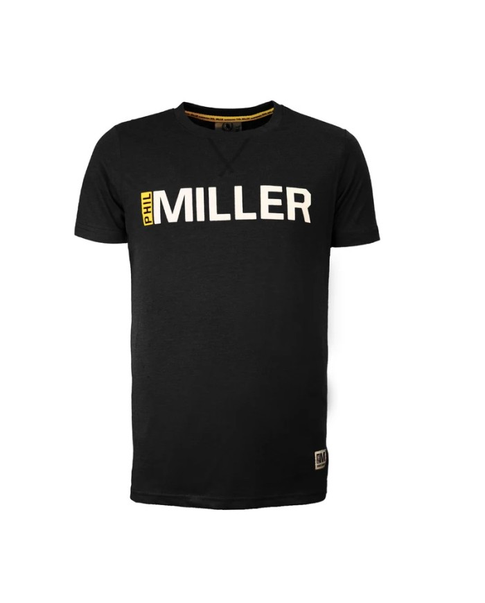 T-Shirt Phil Miller PHM290PM003 Manica Corta Nera in Cotone T-Shirt Phil Miller PHM290PM003 Manica Corta Nera in Cotone