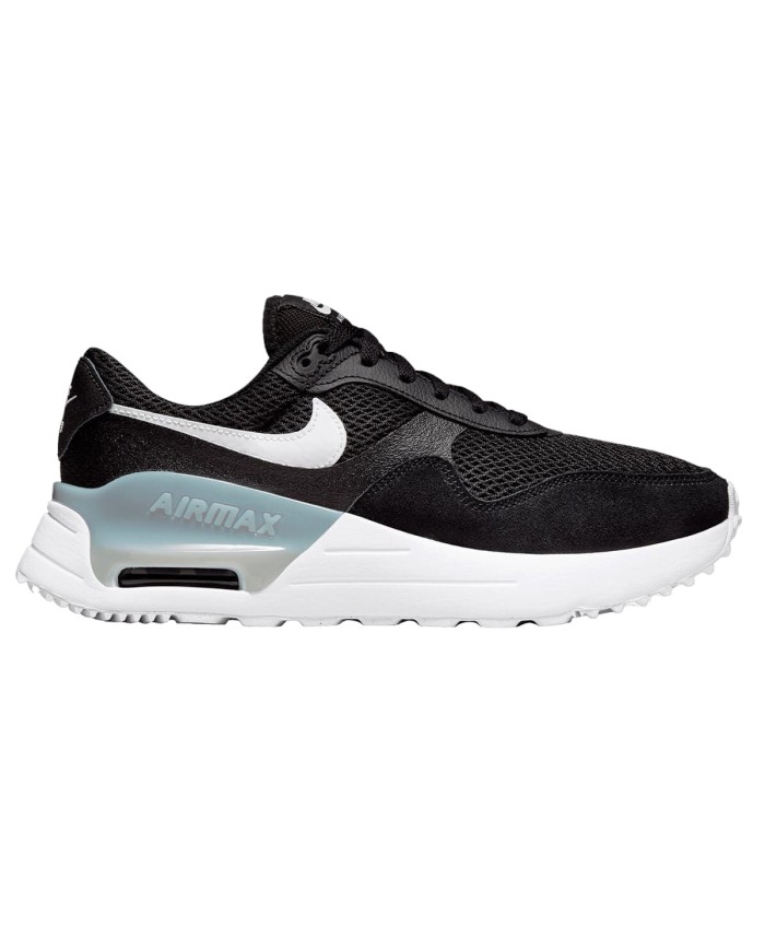 Scarpe da Donna Nike Air Max System Sneakers Nero Bianco DM9538001 Scarpe da Donna Nike Air Max System Sneakers Nero Bianco DM9538001