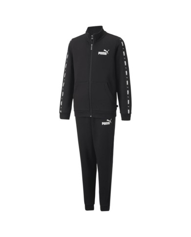Tuta da Ragazzo Puma Tape Sweat Suit Completo Nero 67011401