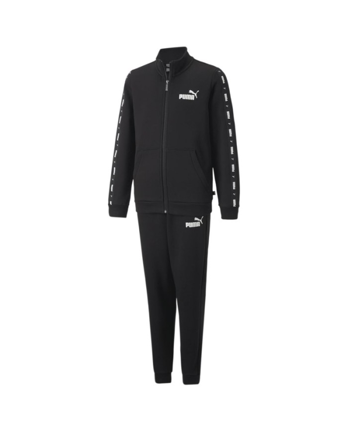 Tuta da Ragazzo Puma Tape Sweat Suit Completo Nero 67011401