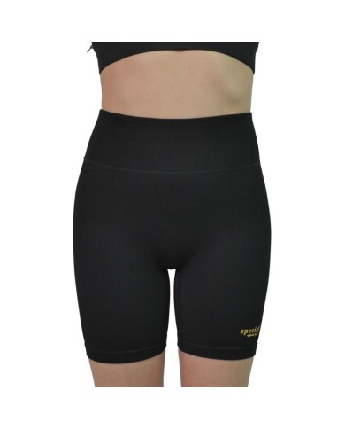 Short da Donna a Costine  Multisport Nero Fitness Palestra SHORTSS02 Short da Donna a Costine  Multisport Nero Fitness Palestra SHORTSS02