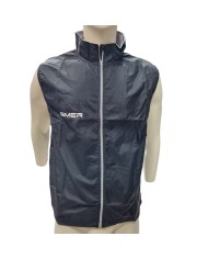 Smanicato da Uomo Gimer Running Traspirante Full Zip Nero 565Y80001N