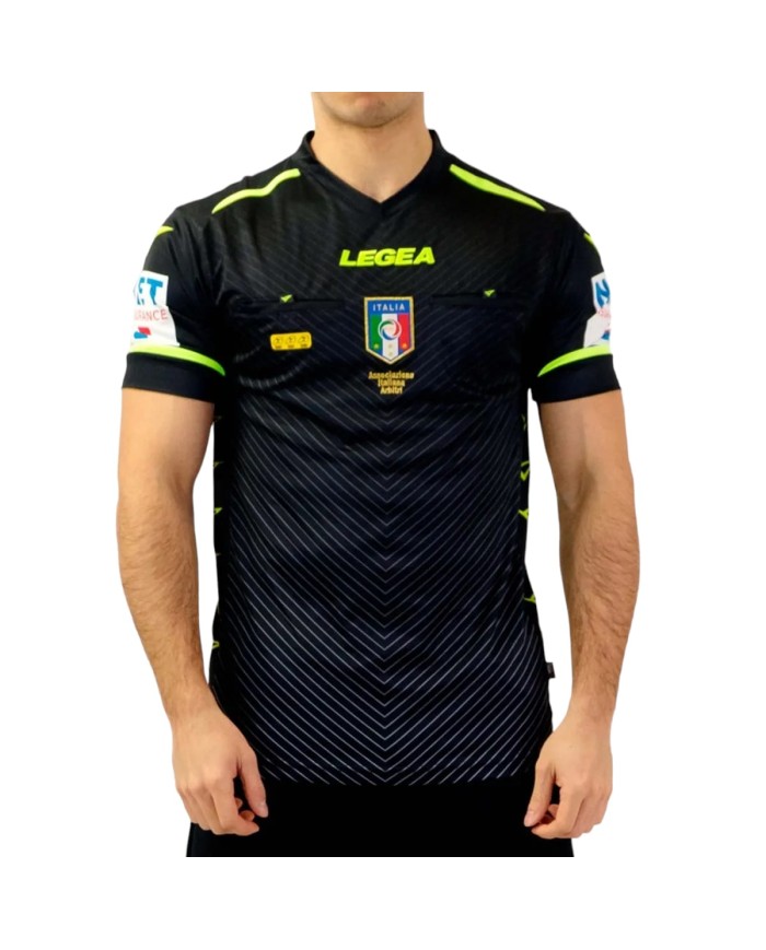 Maglia Arbitro AIA Ufficiale 20/21 Legea Manica Corta Vari Colori Unisex M1164 Maglia Arbitro AIA Ufficiale 20/21 Legea Manica Corta Vari Colori Unisex M1164