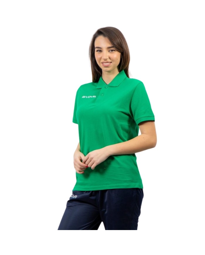 Polo SUMMER Givova MA005 Cotone Piquet 180gr Verde MA0050013 Polo SUMMER Givova MA005 Cotone Piquet 180gr Verde MA0050013