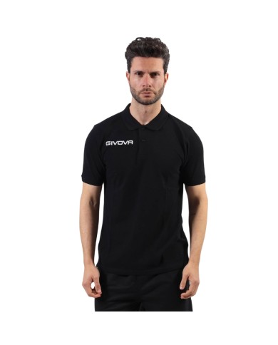 Polo SUMMER Givova MA005 Cotone Piquet 180gr Unisex Nera MA0050010 Polo SUMMER Givova MA005 Cotone Piquet 180gr Unisex Nera MA0050010