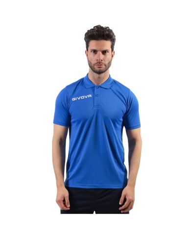 Polo SUMMER Givova MA005 Cotone Piquet 180gr Unisex Azzurro MA0050002 Polo SUMMER Givova MA005 Cotone Piquet 180gr Unisex Azzurro MA0050002