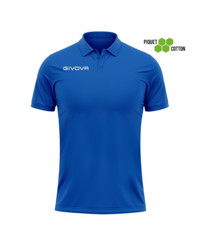 Polo SUMMER Givova MA005 Cotone Piquet 180gr Unisex Azzurro MA0050002 Polo SUMMER Givova MA005 Cotone Piquet 180gr Unisex Azzurro MA0050002