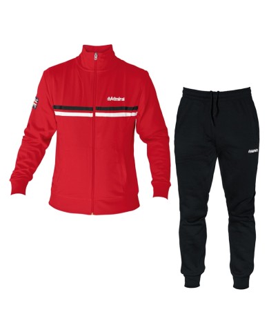 Tuta da Uomo Admiral AD2864EI076 in Cotone Garzato Full Zip