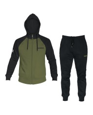 Tuta da Uomo Admiral AD2970AW144 con Cappuccio Full Zip Felpata Nero Verde