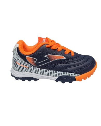 Scarpe da Calcetto Joma Toledo Jr 2104 Turf Blu Arancio TOJW2104TF