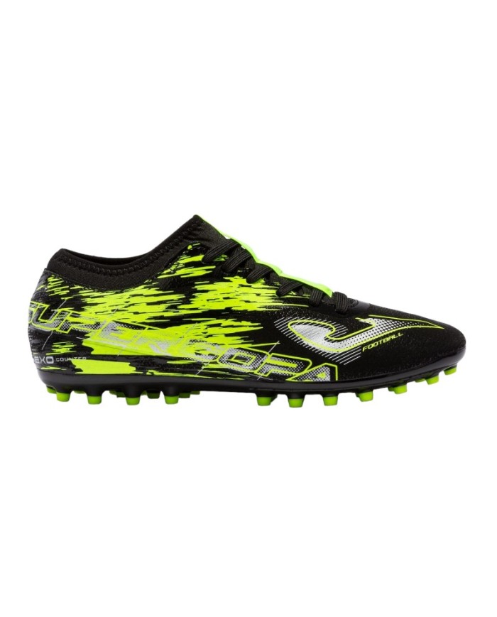 Scarpe da Calcio Joma Supercopa 2201 AG Calcetto Nero Giallo SUPW2201AG