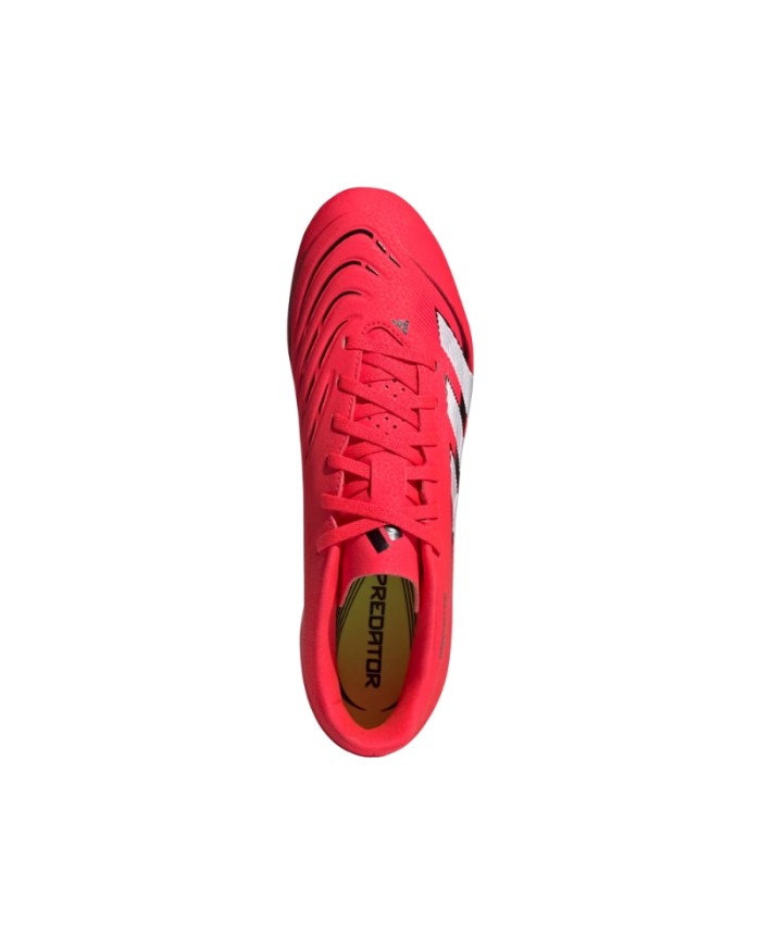 Scarpe da Calcio Adidas Predator Club FG/MG Adulto Rosso Bianco ID1326