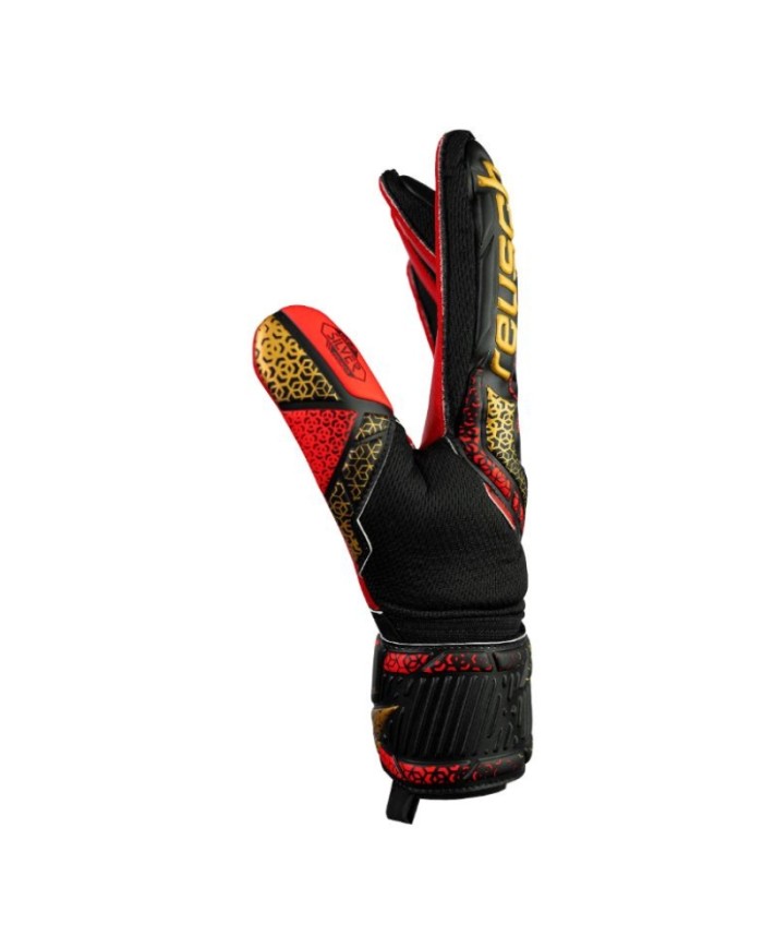 Guanti da Portiere Reusch Attrakt Silver Lattice Nero Oro 55702157075 Guanti da Portiere Reusch Attrakt Silver Lattice Nero Oro 55702157075