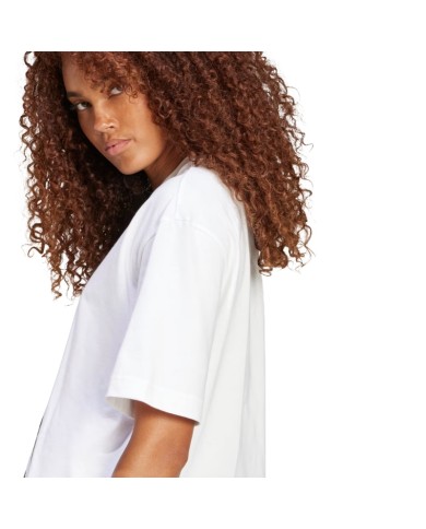 T-Shirt da Donna Adidas Essential Big Logo Cotone Bianca JG8737 T-Shirt da Donna Adidas Essential Big Logo Cotone Bianca JG8737