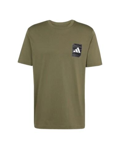 T-Shirt da Uomo Adidas Camo Graphic Verde Militare Cotone JI6759 T-Shirt da Uomo Adidas Camo Graphic Verde Militare Cotone JI6759