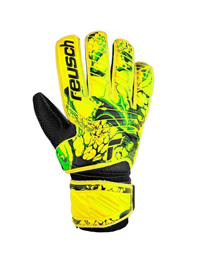 Guanti da Portiere Reusch Attrack Solid 53705152700 da Uomo Giallo Nero Guanti da Portiere Reusch Attrack Solid 53705152700 da Uomo Giallo Nero