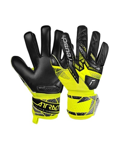 Guanti da Portiere Reusch Attrakt Freegel Silver Adulto Giallo Nero 5570235205 Guanti da Portiere Reusch Attrakt Freegel Silver Adulto Giallo Nero 5570235205