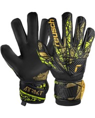 Guanto da Portiere Reusch Attrakt Infinity Finger Support Nero Oro 54707107739 Guanto da Portiere Reusch Attrakt Infinity Finger Support Nero Oro 54707107739