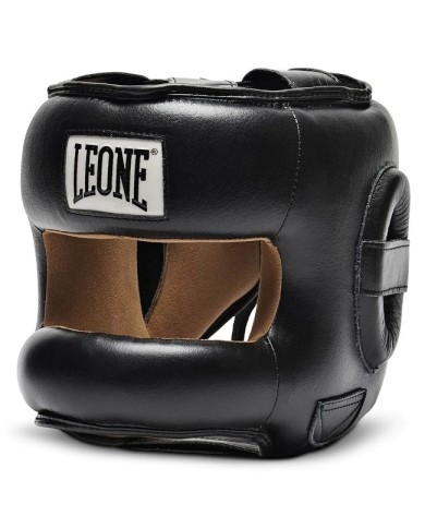 Casco Protettivo Leone Protection in Pelle CS425 Arti Marziali Boxe Nero Casco Protettivo Leone Protection in Pelle CS425 Arti Marziali Boxe Nero