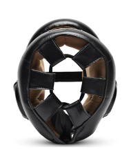 Casco Protettivo Leone Protection in Pelle CS425 Arti Marziali Boxe Nero