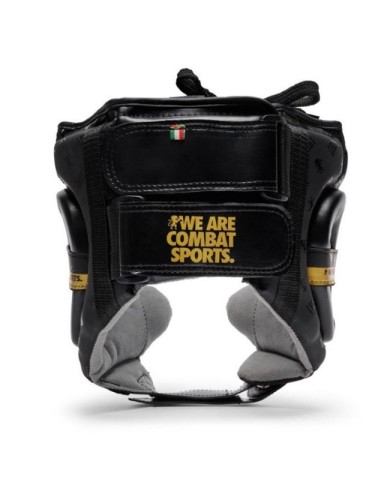 Casco Protettivo Leone DNA Head Gear Adulto Nero Oro MMA Boxe CS445
