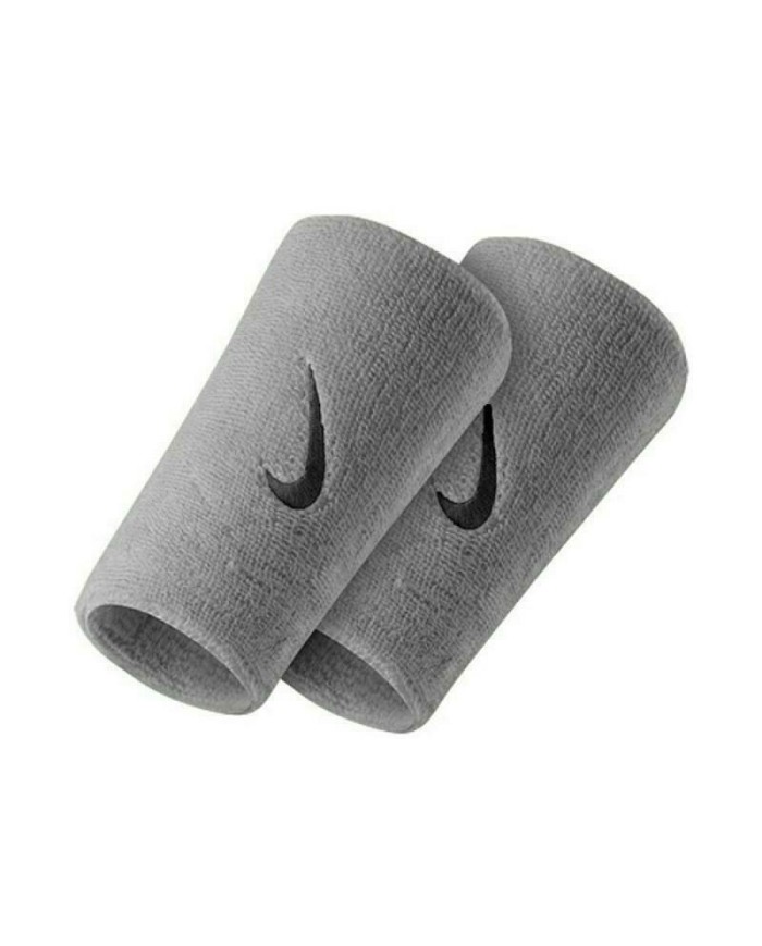 Coppia Polsini Alti Nike Wristbands Swoosh Tennis Grigio NNN05078OS Coppia Polsini Alti Nike Wristbands Swoosh Tennis Grigio NNN05078OS