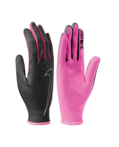 Guanti da Donna Nike Rally Run Fitness Running Corsa Nero Fucsia NRGC9084 Guanti da Donna Nike Rally Run Fitness Running Corsa Nero Fucsia NRGC9084
